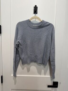 Alexander Wang Light Gray/Blue Crewneck Sweater